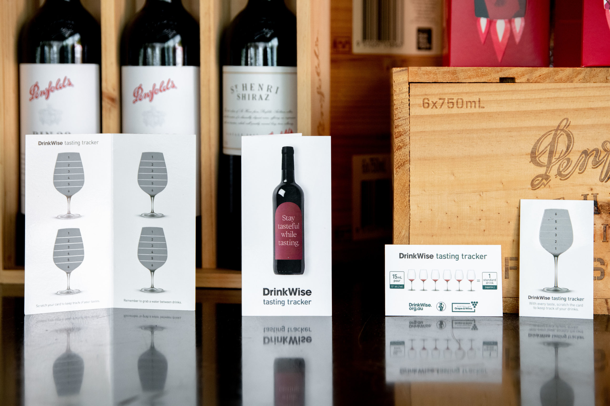 Stay tasteful while tasting scartchie cards for festivals and cellar doors